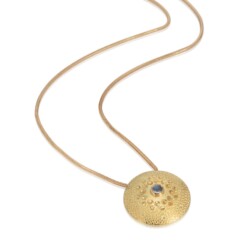 Commissioned 18ct gold and moonstone necklace